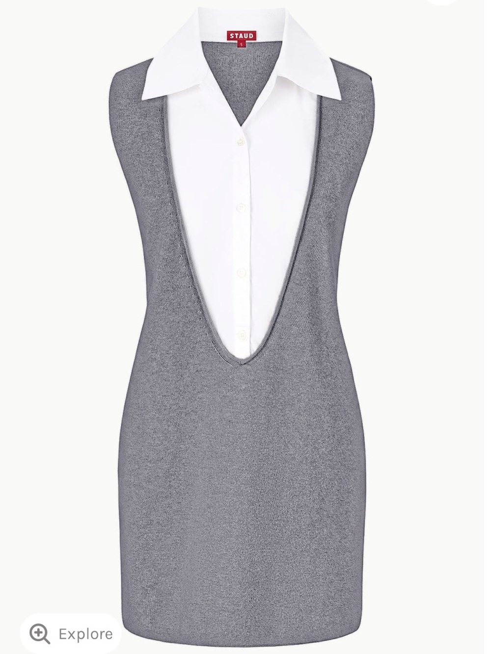 LESLIE MINI DRESS | STATIC WHITE